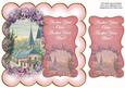 Pink Lavender View Another Year 8in Scallop Topper