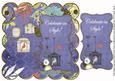 Dark Blue Birdcage Celebrate in Style 8in Scallop Topper