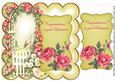 Lemon Rose Arch Retirement 8in Scallop Topper