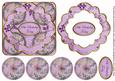 Lilac Oriental Fern 16th Birthday 3D Rosette Topper