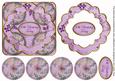 Lilac Oriental Fern 30th Birthday 3D Rosette Topper