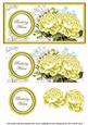 Lemon Roses Birthday Wishes Dl Decoupage Topper