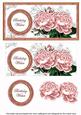 Pink Roses Birthday Wishes Dl Decoupage Topper