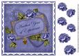 Dblue Rose Year of Experience 8in Decoupage Topper