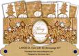 Peach Snowflake Merry Christmas Large Dl Card Kit