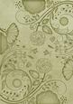 Olive Retro Floral A4 Backing Paper