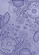 Blue Retro Floral A4 Backing Paper