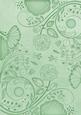 Mint Green Retro Floral A4 Backing Paper