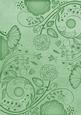 Mid Green Retro Floral A4 Backing Paper