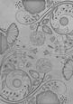 Silver Retro Floral A4 Backing Paper