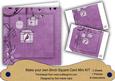 Purple Birdcage 8in DIY Folded Card Mini Kit