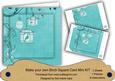Teal Birdcage 8in DIY Folded Card Mini Kit