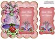 Pink Wedding Bells Health Wealth 8in Scallop Topper