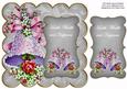 Silver Wedding Bells Health Wealth 8in Scallop Topper