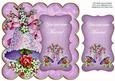 Lilac Wedding Bells Now Married 8in Scallop Topper