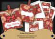 Red Flora Happy Birthday Vintage Pocket Pull Card Kit