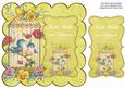 Lemon Lovebirds Health Wealth 8in Scallop Topper
