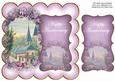 Lilac Lavender View Happy Anniversary 8in Scallop Topper