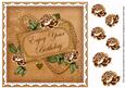 Vtea Rose Enjoy Birthday 8in Decoupage Topper