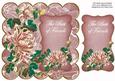 Pink Oriental Lotus Best Friends 8in Scallop Topper