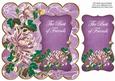 Purple Oriental Lotus Best Friends 8in Scallop Topper