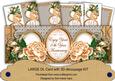 Peach Rose 10th Anniversary Large Dl Decoupage Card Kit