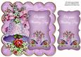 Lilac Wedding Bells Wedding Day 8in Scallop Topper