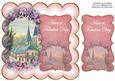Pink Lavender View Fabulous Day 8in Scallop Topper