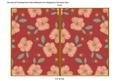 Dark Red Flora Colour 7x5 Cut and Fold Card