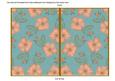 Dusky Teal Flora Colour 7x5 Cut and Fold Card