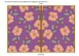 Purple Flora Colour 7x5 Cut and Fold Card