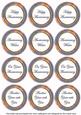 Blue Flora Colour Anniversary Mix Sentiment Round Toppers