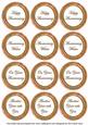 Borange Flora Colour Anniversary Mix Sentiment Round Toppers