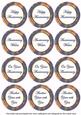 Dblue Flora Colour Anniversary Mix Sentiment Round Toppers