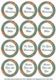 Dteal Flora Colour Anniversary Mix Sentiment Round Toppers