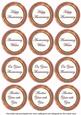 Pink Flora Colour Anniversary Mix Sentiment Round Toppers