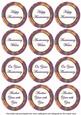Purple Flora Colour Anniversary Mix Sentiment Round Toppers