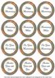 Silver Flora Colour Anniversary Mix Sentiment Round Toppers