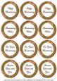 Vtea Flora Colour Anniversary Mix Sentiment Round Toppers