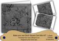Black Rose Wallpaper 8in DIY Folded Card Mini Kit