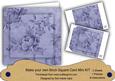 Blue Rose Wallpaper 8in DIY Folded Card Mini Kit