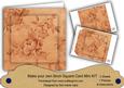 Borange Rose Wallpaper 8in DIY Folded Card Mini Kit