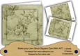 Olive Rose Wallpaper 8in DIY Folded Card Mini Kit