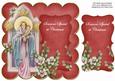 Red Mother Mary Someone Special Christmas 8in Scallop Topper