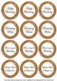 Borange Flora Colour Birthday Mix Sentiment Round Toppers