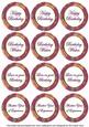 Cerise Flora Colour Birthday Mix Sentiment Round Toppers