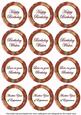 Dark Red Flora Colour Birthday Mix Sentiment Round Toppers