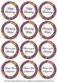 Purple Flora Colour Birthday Mix Sentiment Round Toppers