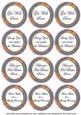 Blue Flora Colour Get Well Soon Mix Sentiment Round Toppers