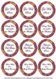 Cerise Flora Col Get Well Soon Mix Sentiment Round Toppers